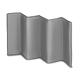 Ліжечко манеж приставне Stefi Grey Concrete Multicolor (бічний вхід, складаний, на коліщатках) Сірий, фото 5