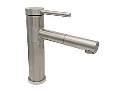 Змішувач для умивальника литий MILLZ з оборотним виливом MRS-SS-0023 нержавіючий 1/10