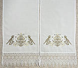 Весільний набір рушників "Берегиня" в бежевих кольорах (4 рушники), фото 3