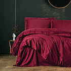 Комплект постільної білизни сатин євро 200*220 Cotton Box Elegant Bordo бордовий