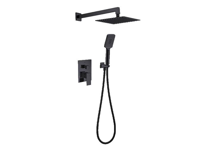Душова система AIM прихованого монтажу чорний матовий DG205 (matte black)