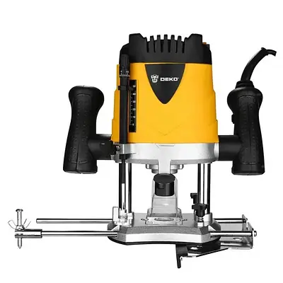 Фрезер професійний вертикальний DEKO DKR1900 1100 Вт, регулювання глибини фрезерування, діаметр патрона 8/12 мм
