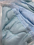 Ковдра зима-літо 4 сезони Розмір двуспальной 175х210 ОДА на кнопках стеганное 3 в 1, Колір - Голубой, фото 2
