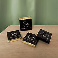 Чорний преміум шоколад з логотипом для інтернет-магазинів 6 г 100 шт., фото 2