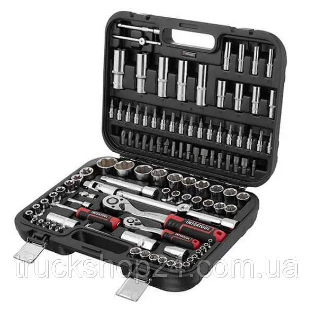 Набір інструментів 1/2 "& 1/4", 110 од., Cr-V INTERTOOL ET-8110