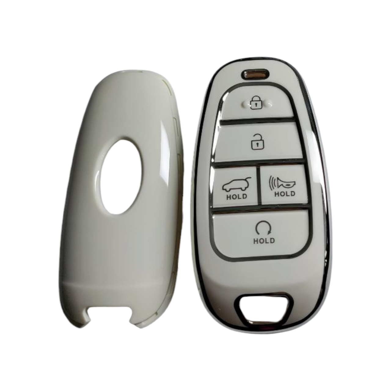 Чохол для ключа HYUNDAI зі срібною рамкою, фото 1