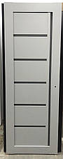Двері екошпон, Полотно, серія TETRA, Модель Т-08. Колір: Альпійський білий, фото 3