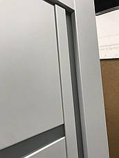 Двері екошпон, Полотно, серія TETRA, Модель Т-08. Колір: Альпійський білий, фото 2