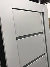 Двері екошпон, Полотно, серія TETRA, Модель Т-08. Колір: Альпійський білий, фото 4