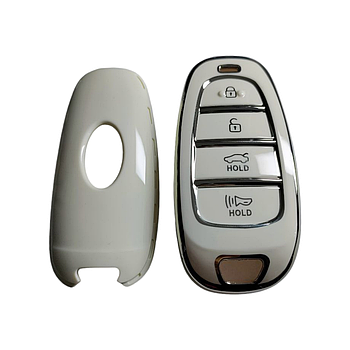 Чохол для ключа HYUNDAI зі срібною рамкою