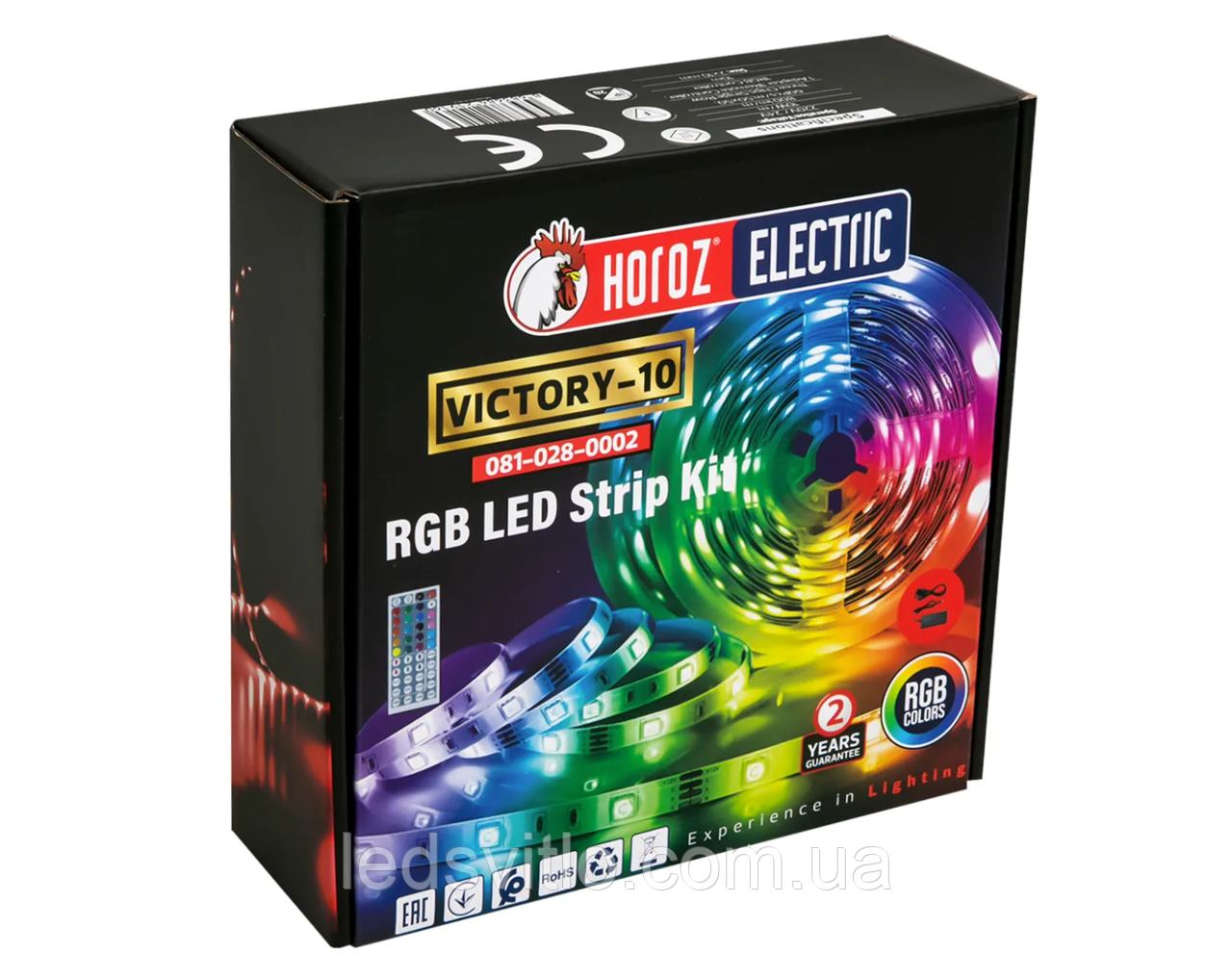 Світлодіодна різнокольорова RGB LED стрічка VICTORY-10 220V IP20 (Комплект 10 метрів)