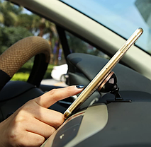 Автомобільний тримач холдер Baseus 360° Adjustable Magnetic Phone Mount SUCX140015 Gold, фото 5