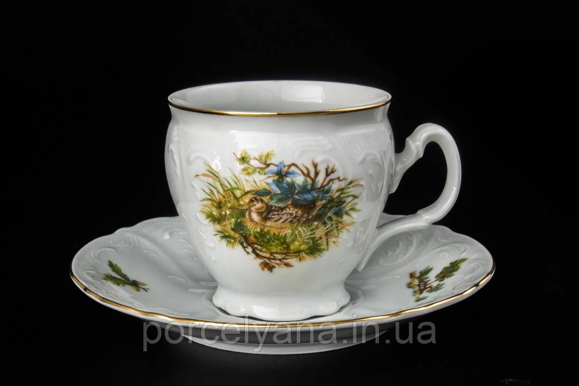 Набір чашок із блюдцями 170 мл Thun Bernadotte Мисливство U001011, фото 1