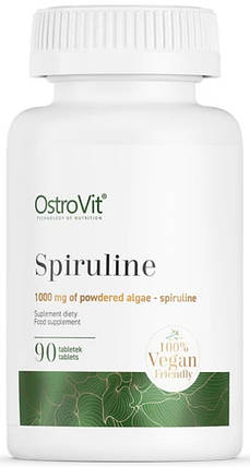 Спіруліна OstroVit Spiruline 90 таблеток, фото 1