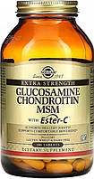 Хондропротектори для суглобів Solgar Glucosamine Chondroitin MSM with Ester-C 180 таб