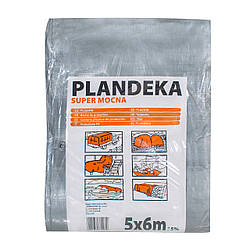 Тент 160 г/м2 5мх6м поліпропіленовий "PLANDEKA" тент садовий