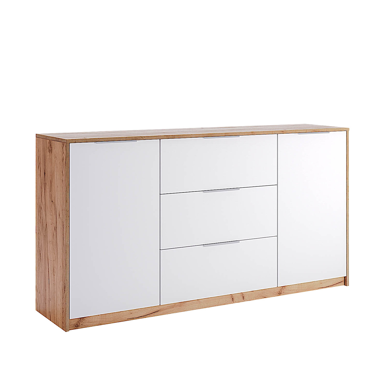 Сучасний довгий комод 160 см у скандинавському стилі з дверцятами та шухлядами у вітальню зал ЛДСП Асті Миро-Марк