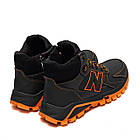 Підліткові зимові черевики з натуральної шкіри з хутром New Balance Orang високі хутряні кросівки зі шкіри на високій підошві, фото 3