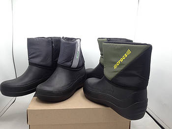 Дутик підлітковий (на змійці), TS Shoes, Верх сірий, зелений (мікс) (8 пар)