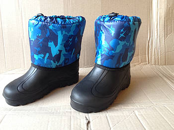 Дутик дитячий (на гумці), TS Shoes, Синій камуфляж (8 пар)