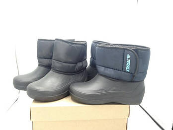 Дутик підлітковий (на липучці), TS Shoes, Чорний, сіро-чорний (мікс) (8 пар)