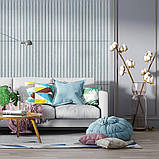 Покриття вінілове самоклеюче 3D рейки скандинавський дуб 600*600*2,8мм (D) SW-00002194, фото 6