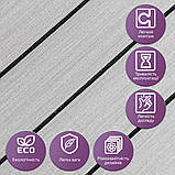 Покриття вінілове самоклеюче 3D рейки скандинавський білий шпон 600*600*2,8мм (D) SW-00002197, фото 5