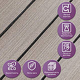 Покриття вінілове самоклеюче 3D рейки дуб мокко 600*600*2,8мм (D) SW-00002201, фото 5