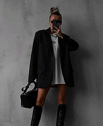 Оверсайз піджак вільного крою з підкладом