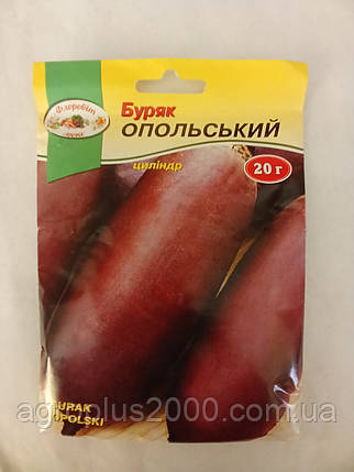 Насіння Буряк столовий Опольський циліндр 20 грам PNOS, фото 1