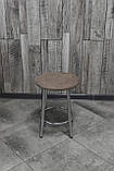 Табурет "Муза", стілець кухонний, стілець для кухні, металевий табурет із м'яким сидінням, фото 3