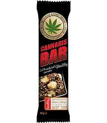 Батончик-мюслі "Cannabis Bar" з фундуком + насіння канабісу 40 г