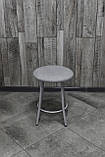 Табурет "Муза", стілець кухонний, стілець для кухні, металевий табурет із м'яким сидінням, фото 2