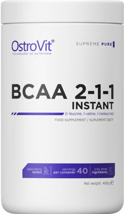 Всаа OstroVit BCAA 2-1-1 Instant 400 грам без смаку, фото 1