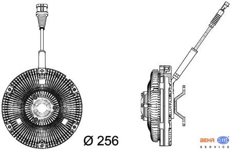 Віськомуфта вентилятора DAF XF105/CF85 (BEHR)
