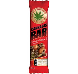 Батончик-мюслі "Cannabis Bar" з горіховим міксом + насіння канабісу 40 г