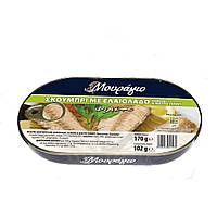 Філе скумбрії в оливковій олії з лимоном та чорним перцем Mouragio 170 г