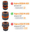 Муфта з'єднувальна 3/4" для шланга LOSSO MY-5512, фото 5
