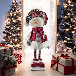 Новорічна іграшка Сніговик під ялинку, 60см, 431В
