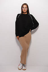 Жіночий подовжений однотонний світшот без капюшона