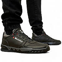 Кросівки чоловічі зимові на хутрі утеплені (Сгб-14чср)