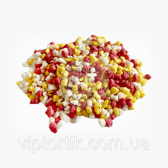 Рис повітряний - Мікс (рожевий, жовтий, білий) - 1 кг