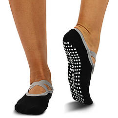 Шкарпетки для йоги із закритими пальцями нековзні SP-Sport 1077-1 розмір 36-41 Black