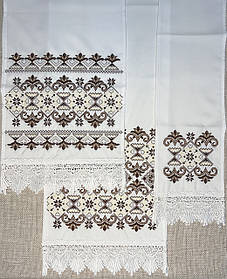 Весільні рушники вишиті "Щастя" (4 рушники)