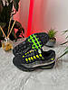 Чоловічі кросівки Nike Air Max 95 OG GS Neon 2020 Найк Аир Макс 95 ОГ Чорні шкіра текстиль демісезон, фото 8