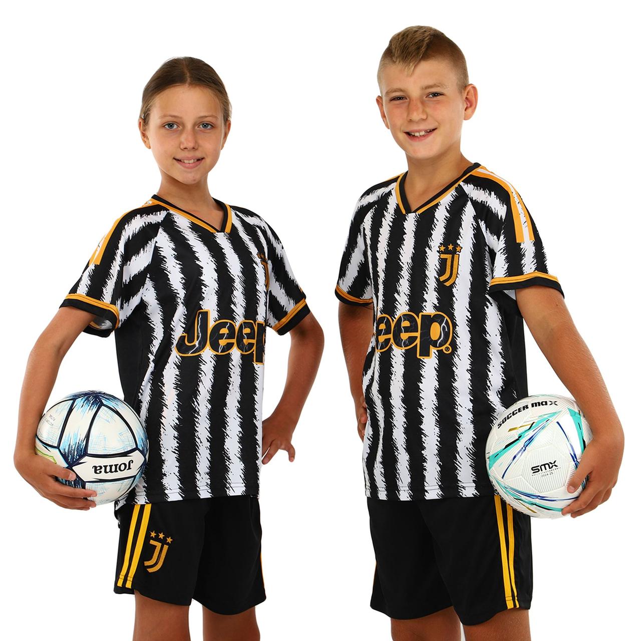 Дитяча футбольна форма Ювентус JUVENTUS домашня 2024 CO-7193 (на зріст 116-165 см)