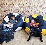 Крісло мішок футбольний м'яч 130 см, Безкаркасне крісло дорослому М'які крісла-мішки, М'ячі великі, фото 9