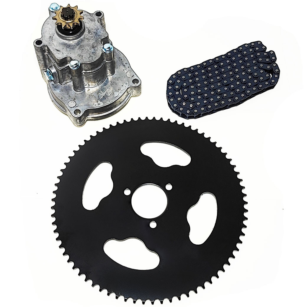 Комплект для встановлення двигуна мотокоси на велосипед 33.7:1 зниження