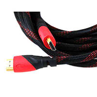 Оригінал! Кабель Hdmi to Hdmi 5м 1080p посилений в обмотці - Вища Якість!
