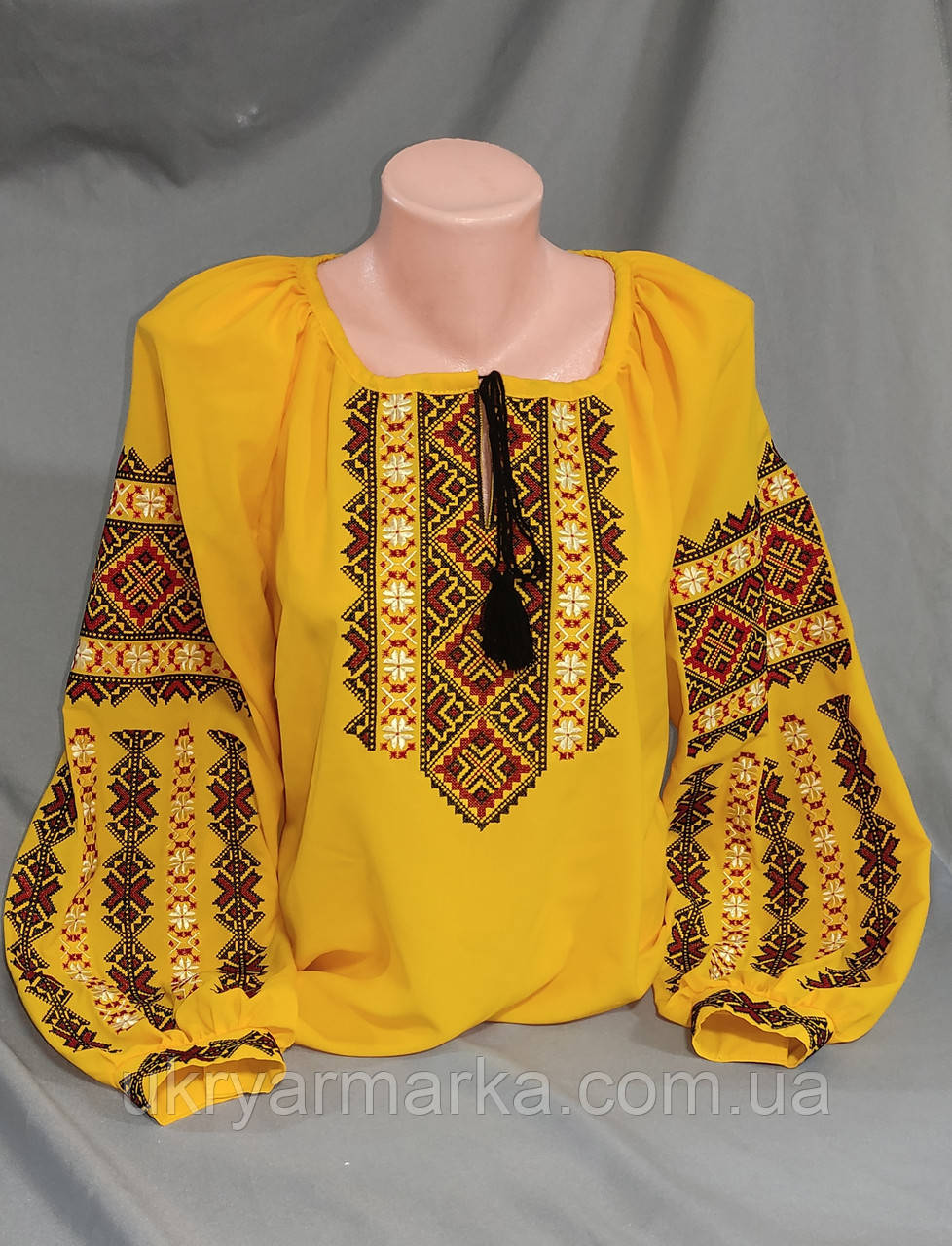 Яскрава вишита сорочка для жінки "Сонячне диво", фото 1